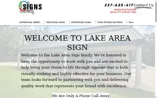 Lake Area Sign Co., LLC website