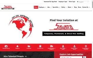 Savard Personnel Group- Lake Charles website