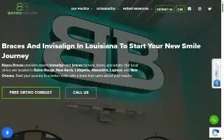 Bayou Braces - Orthodontist Harvey website