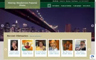 Murray Henderson Funeral Home website