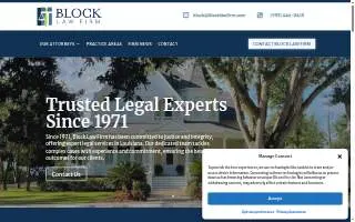 Block Law Firm website
