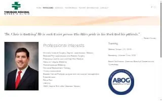 Christopher Rodrigue M.D. website