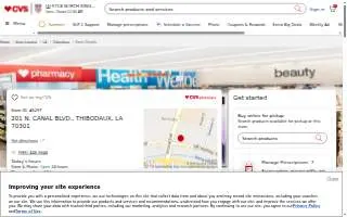 CVS Pharmacy of Thibodaux website
