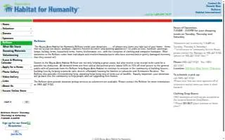 Habitat For Humanity Restore website