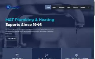 M T Plumbing website