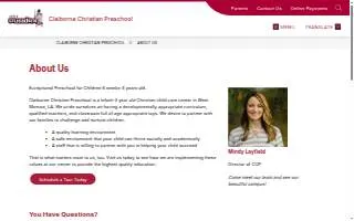 Claiborne Christian Preschool website