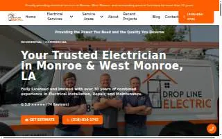 Drop Line Electric of West Monroe website