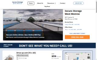 Secure Storage West Monroe
