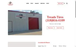 Treads Tires website