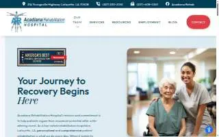 Acadiana Rehabilitation Hospital website