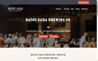 Bayou Sara Brewing Company website
