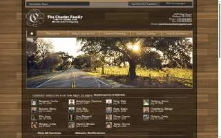 Charlet Funeral Home website