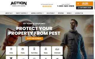 Action Pest Control of Owensboro website