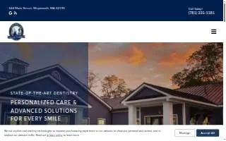 Advanced Dental Centers Weymouth website