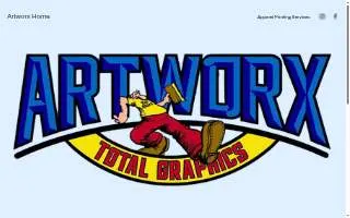 Artworx Total Graphics of Abington website