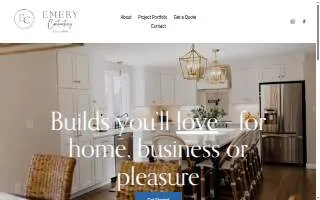 Emery Contracting website