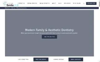Acton Smile Hub, P.C. website