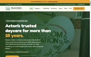 Blossom Station Child Care Center website