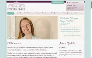Concord Ob/Gyn Associates: Bond Jamie MD website
