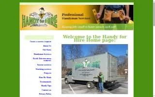 Handy For Hire LLC website