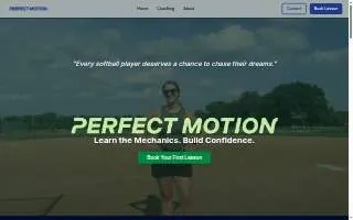 Perfect Motion Sports Therapy website
