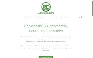 RD Landscape & Design website