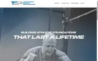 Teamworks Sports Performance website