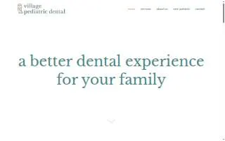 Village Pediatric Dental website