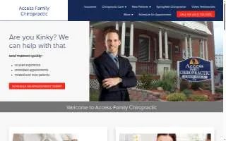 Access Family Chiropractic of Agawam website