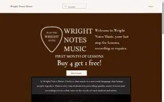 Wright Notes Music of Agawam website