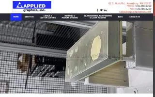 Applied Graphics of Amesbury website