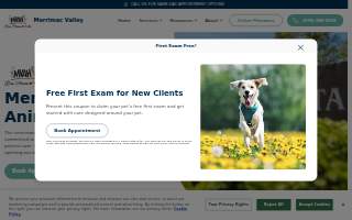 Merrimac Valley Animal Hospital website