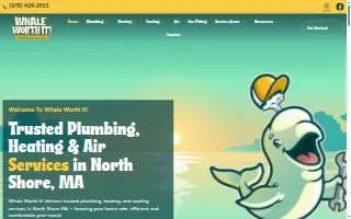 Whale Worth It! Plumbing Heating & Air website