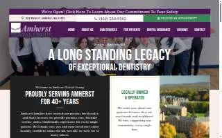Amherst Dental Group website
