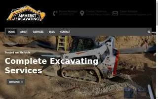 Amherst Excavating website