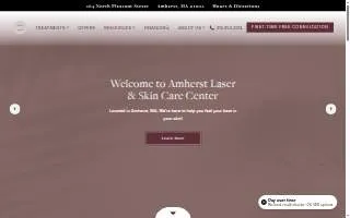 Amherst Laser & Skin Care Center website