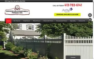 Brodeur Campbell Fence Co website