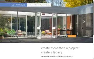 C&H Architects website