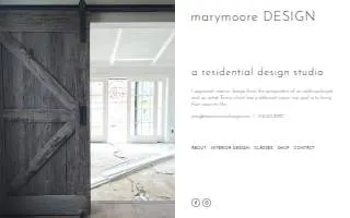 marymoore DESIGN website