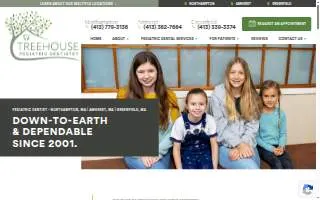 Treehouse Pediatric Dentistry website