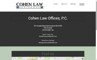 Cohen Law Offices, P.C. website