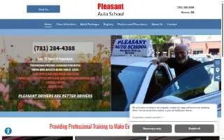 Pleasant Auto School of Andover website