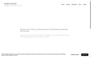 Studio Re-Built website