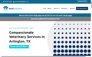 Arlington Animal Clinic website