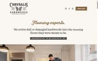 Chrysalis Hardwoods - Boston website