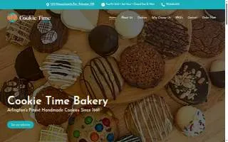 Cookie Time Bakery website
