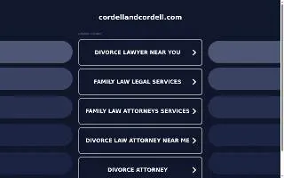 Cordell & Cordell | Family Law & Divorce of Arlington website
