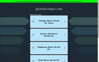 Photo Booth Picture Company of Arlington website