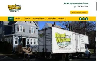 Road Warrior Moving & Storage website