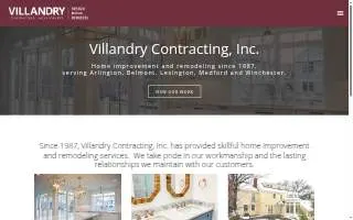 Villandry Contracting website